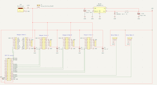 First KiCad PCB concept for the arm electronics